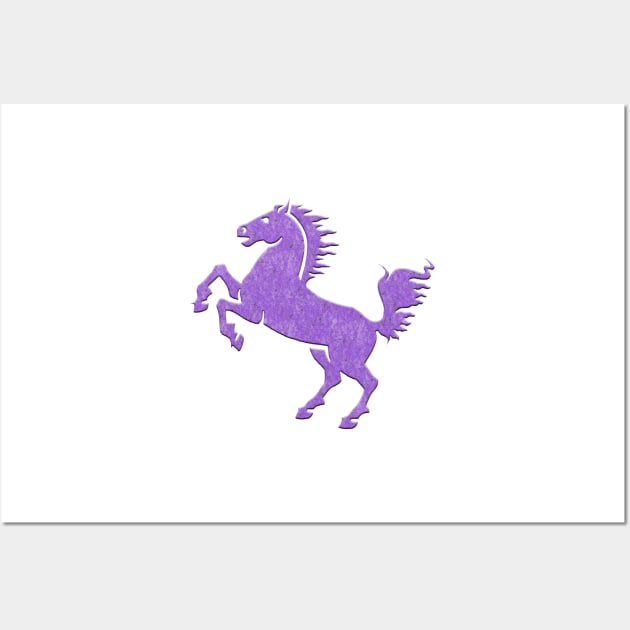 Purple Horse Wall Art by Bethany-Bailey